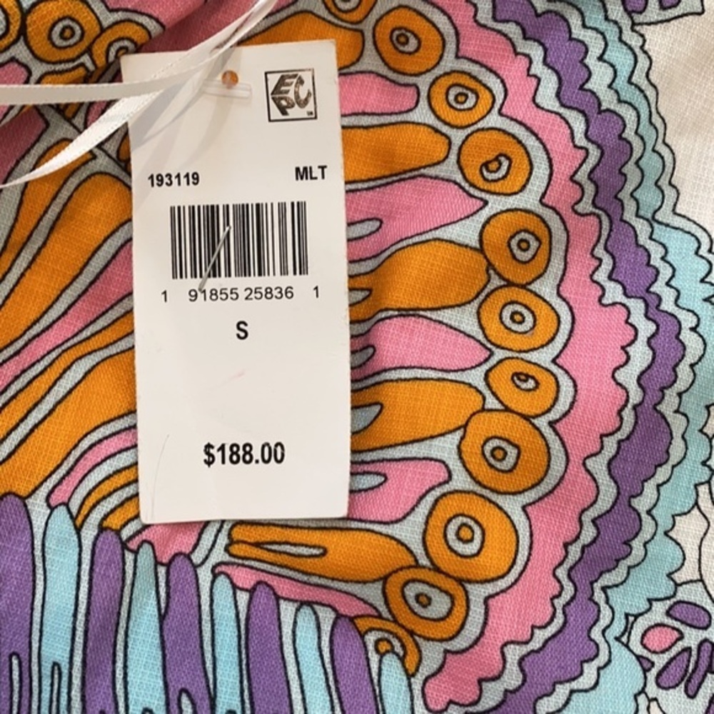 Trina Turk Montalban Tie Front Halter Top. S - Picture 7 of 13